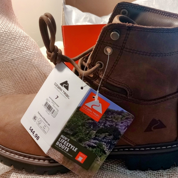 Ozark Trail Mens Range Mountain/Hiking Boots - Picture 1 of 6